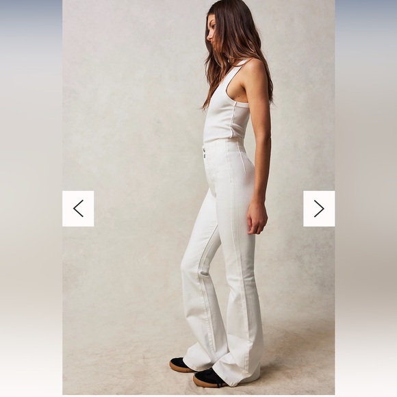 NWT We The Free white high rise pants! - Picture 3 of 3